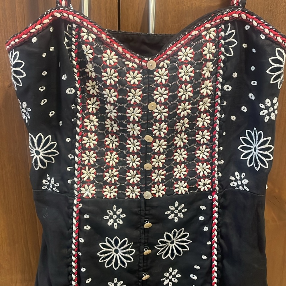 Veronica Beard Embroidered Beaded Dress - Picture 9 of 13
